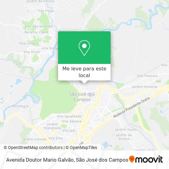Avenida Doutor Mario Galvão mapa
