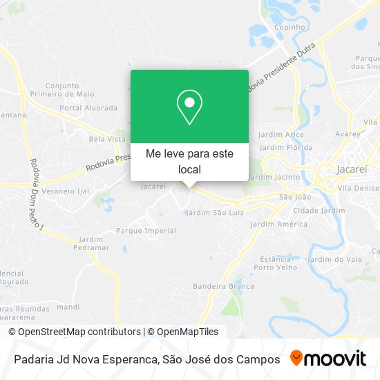 Padaria Jd Nova Esperanca mapa