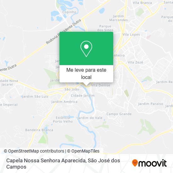 Capela Nossa Senhora Aparecida mapa