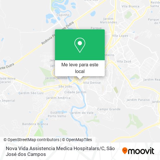 Nova Vida Assistencia Medica Hospitalars / C mapa