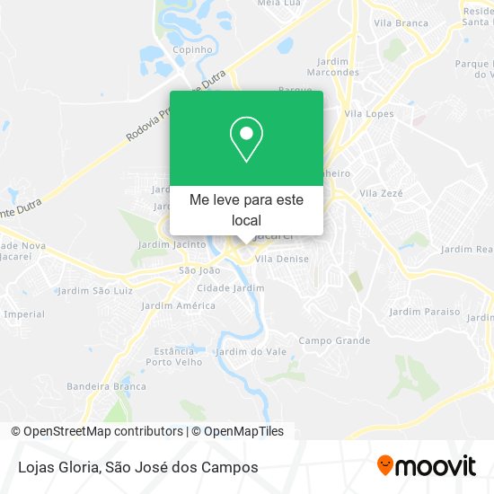 Lojas Gloria mapa