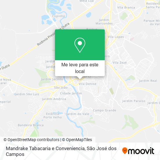 Mandrake Tabacaria e Conveniencia mapa