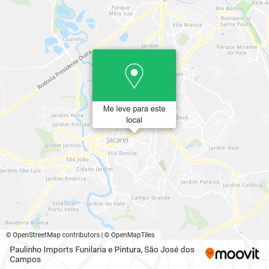 Paulinho Imports Funilaria e Pintura mapa