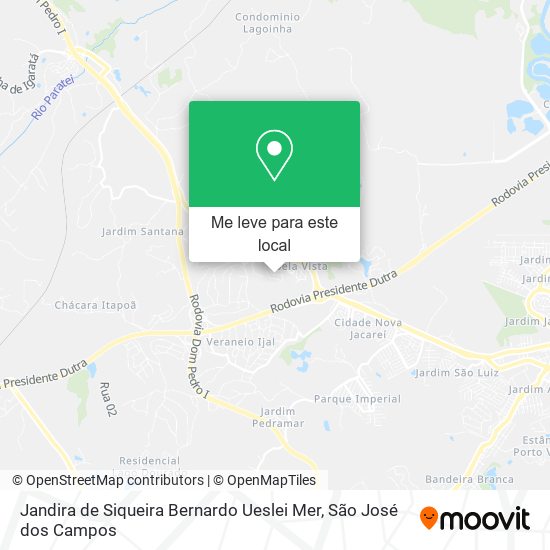 Jandira de Siqueira Bernardo Ueslei Mer mapa
