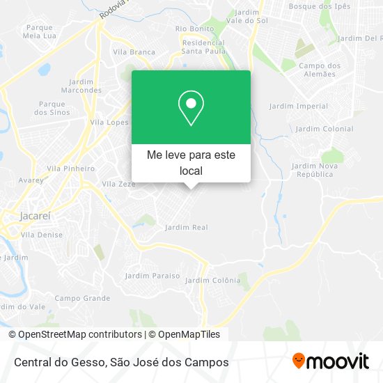 Central do Gesso mapa