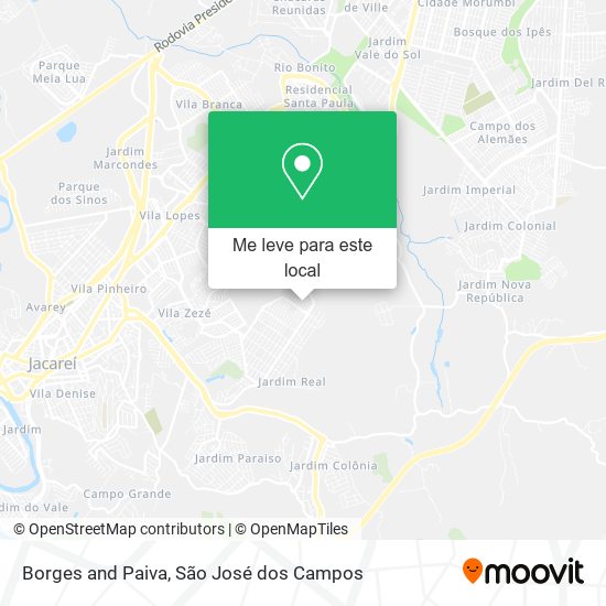 Borges and Paiva mapa