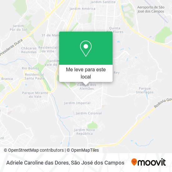 Adriele Caroline das Dores mapa