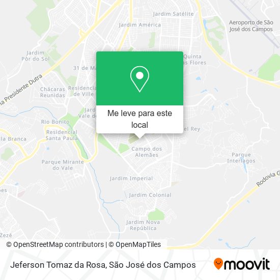Jeferson Tomaz da Rosa mapa