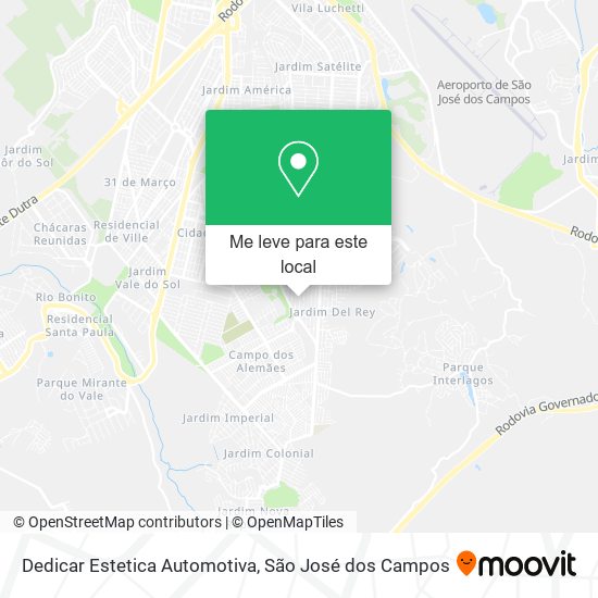 Dedicar Estetica Automotiva mapa