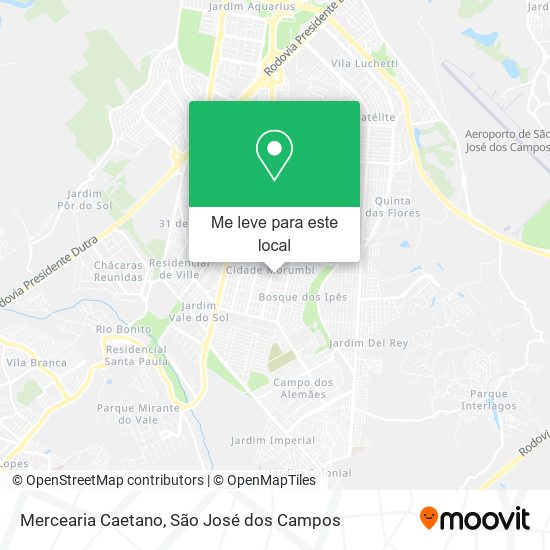 Mercearia Caetano mapa