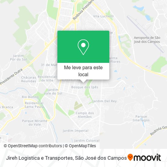 Jireh Logistica e Transportes mapa