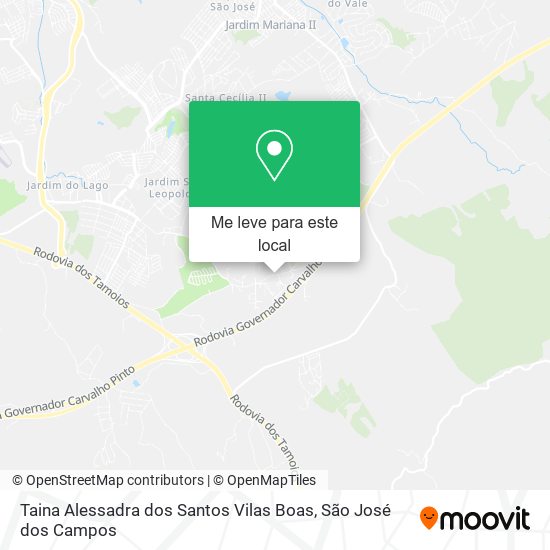 Taina Alessadra dos Santos Vilas Boas mapa