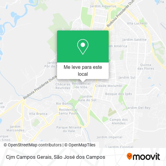 Cjm Campos Gerais mapa