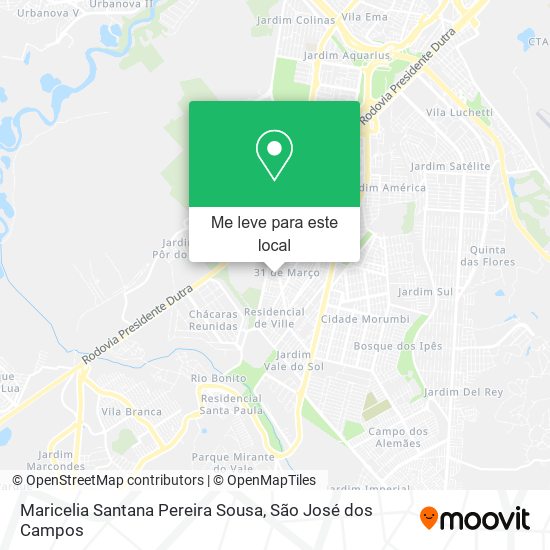 Maricelia Santana Pereira Sousa mapa