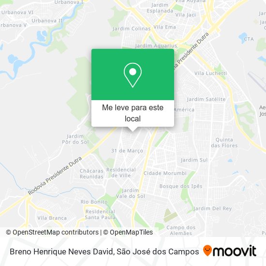 Breno Henrique Neves David mapa