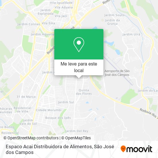 Espaco Acai Distribuidora de Alimentos mapa