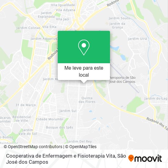 Cooperativa de Enfermagem e Fisioterapia Vita mapa