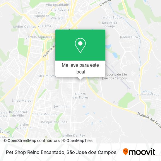 Pet Shop Reino Encantado mapa