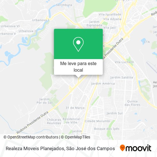 Realeza Moveis Planejados mapa