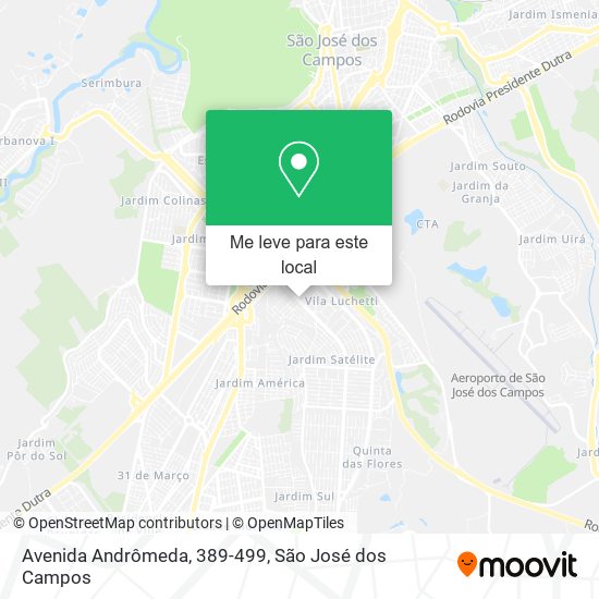 Avenida Andrômeda, 389-499 mapa