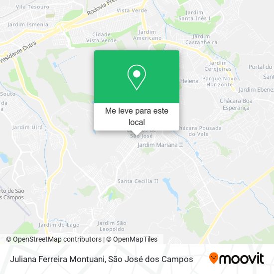 Juliana Ferreira Montuani mapa