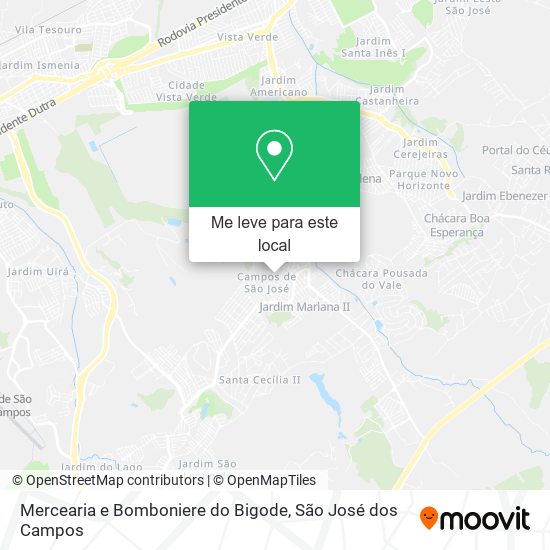 Mercearia e Bomboniere do Bigode mapa