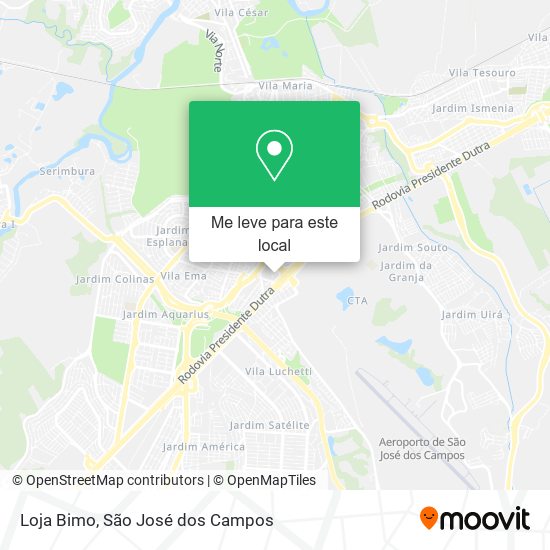 Loja Bimo mapa