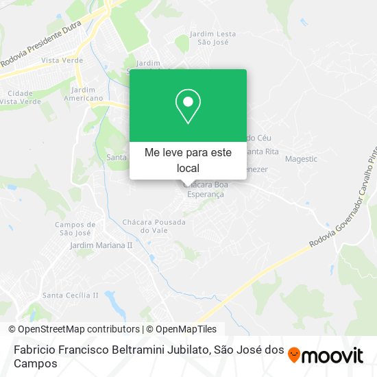 Fabricio Francisco Beltramini Jubilato mapa