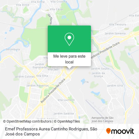 Emef Professora Aurea Cantinho Rodrigues mapa