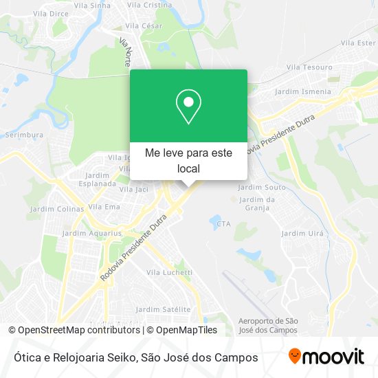 Ótica e Relojoaria Seiko mapa