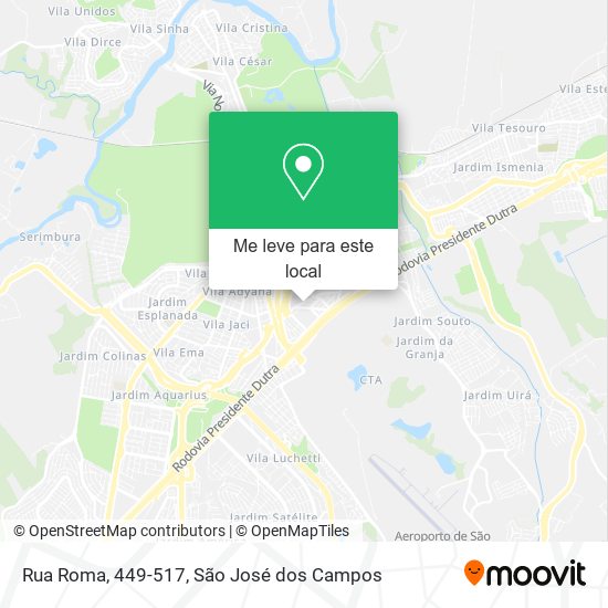 Rua Roma, 449-517 mapa
