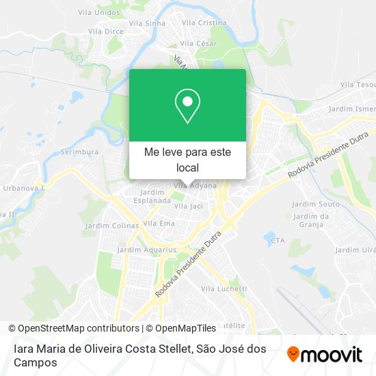 Iara Maria de Oliveira Costa Stellet mapa