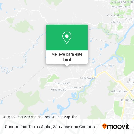 Condomínio Terras Alpha mapa