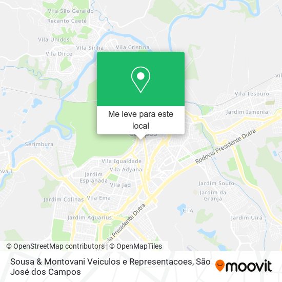 Sousa & Montovani Veiculos e Representacoes mapa