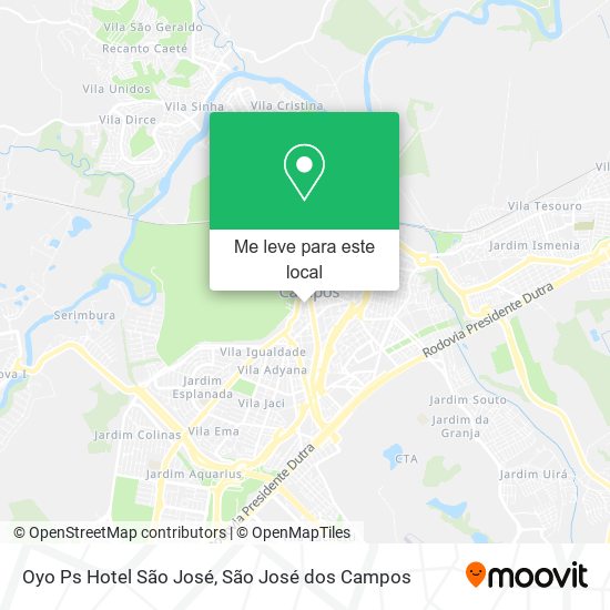 Oyo Ps Hotel São José mapa