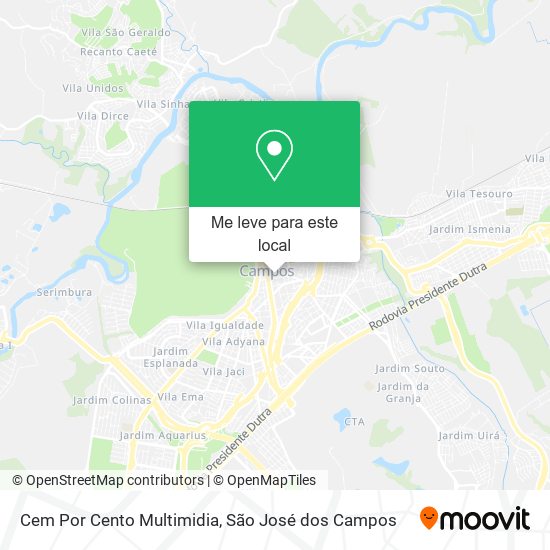 Cem Por Cento Multimidia mapa