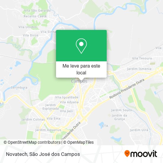 Novatech mapa