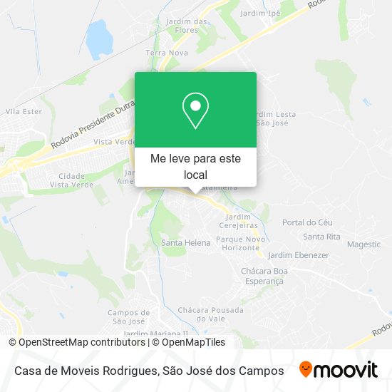 Casa de Moveis Rodrigues mapa