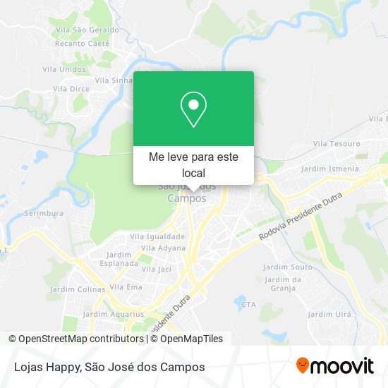 Lojas Happy mapa