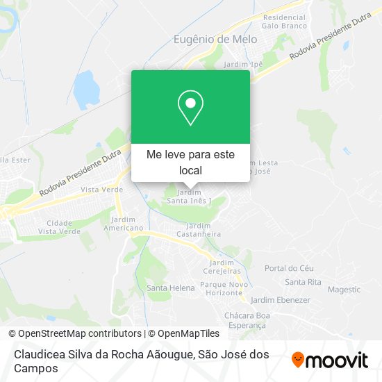 Claudicea Silva da Rocha Aãougue mapa