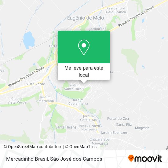 Mercadinho Brasil mapa