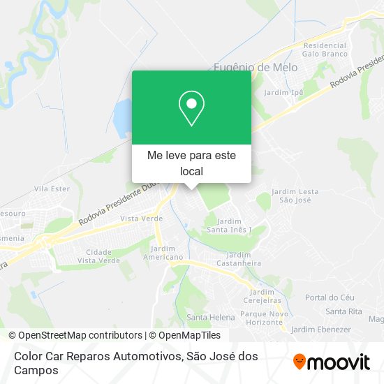 Color Car Reparos Automotivos mapa