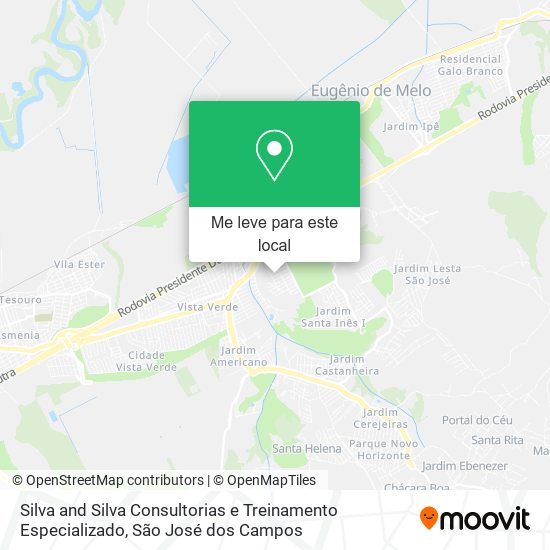 Silva and Silva Consultorias e Treinamento Especializado mapa