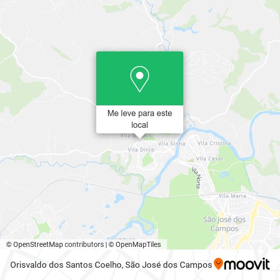 Orisvaldo dos Santos Coelho mapa