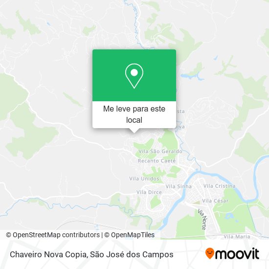 Chaveiro Nova Copia mapa