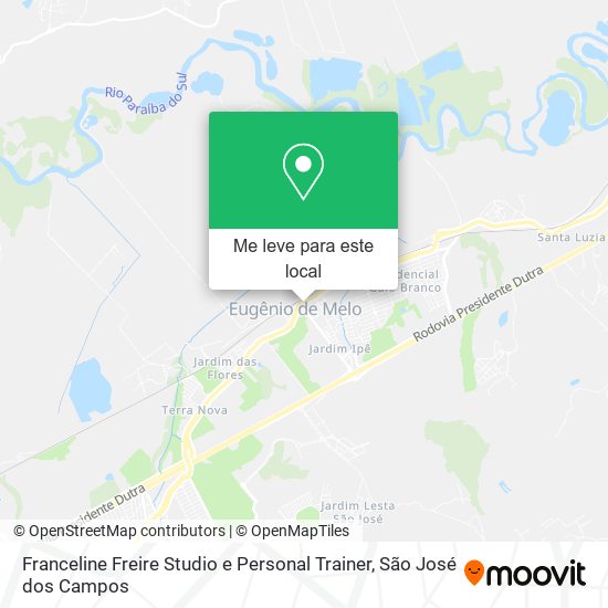 Franceline Freire Studio e Personal Trainer mapa