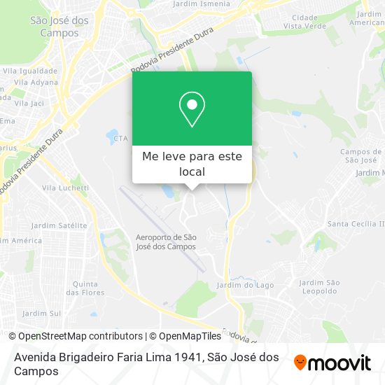 Avenida Brigadeiro Faria Lima 1941 mapa