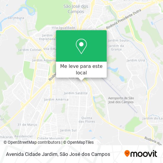 Avenida Cidade Jardim mapa