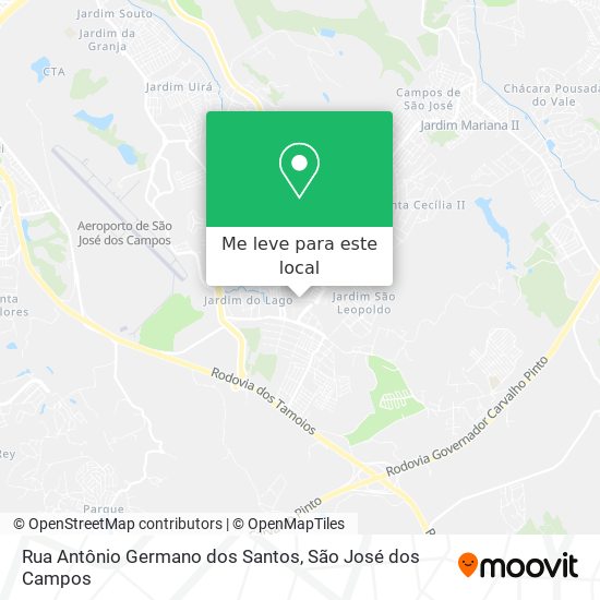 Rua Antônio Germano dos Santos mapa