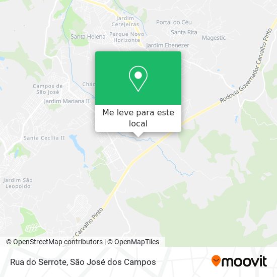 Rua do Serrote mapa